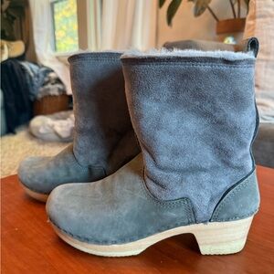 Sven Gray Shearling-Lined Women's Boots